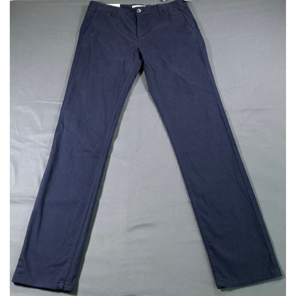 Hawker Rye Mens Slim Fit Chino Pants Navy Blue 33x34 NWT MGW20252-SL